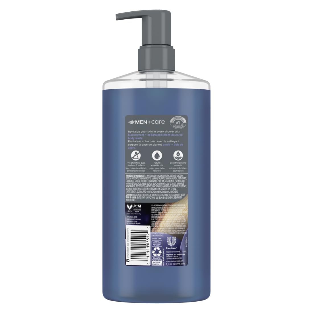 DOVE MEN CARE Blackcurrant +Cedarwood BODY WASH