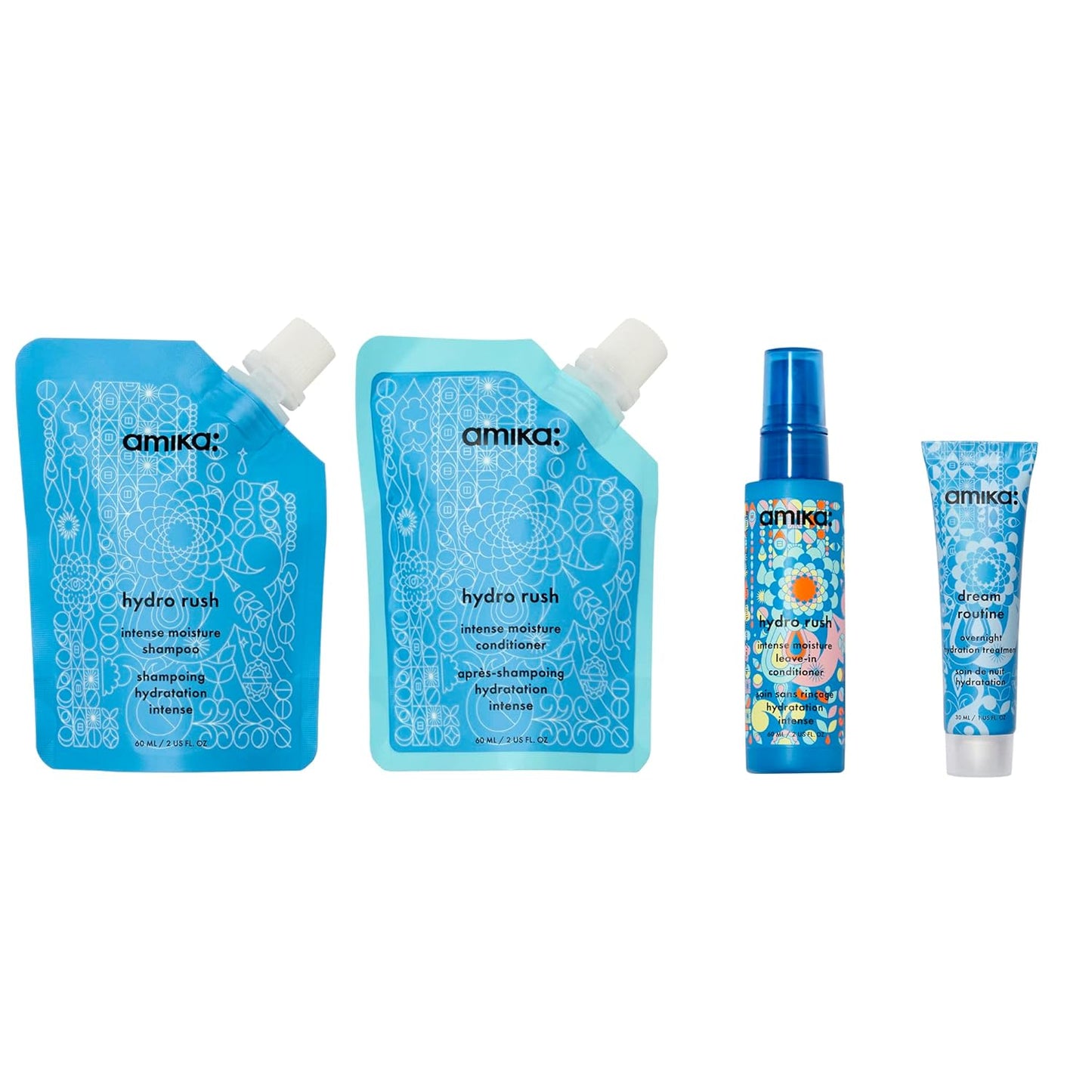 Amika hydro dream hair routine trial set