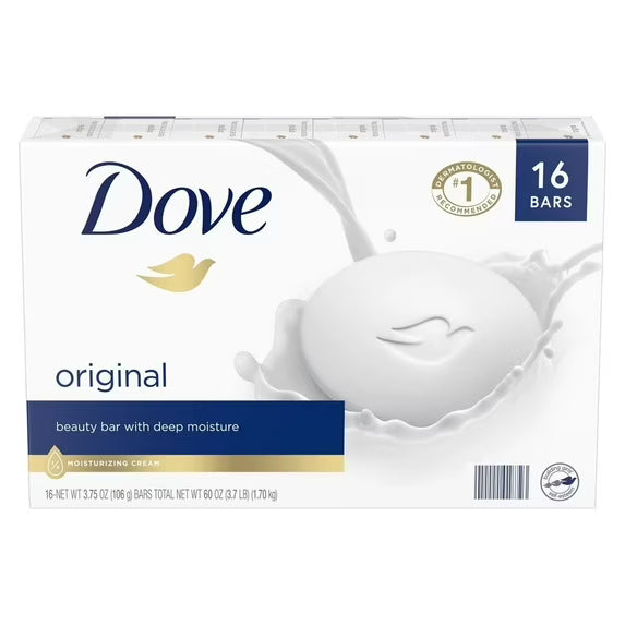Dove Beauty Bar Soap, Original 16ct