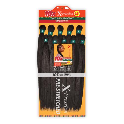 Sensationnel Braids X-Pression 10X Pre-Stretched Braid 48" (1B)