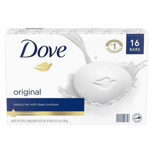 Dove Beauty Bar Soap, Original 16ct