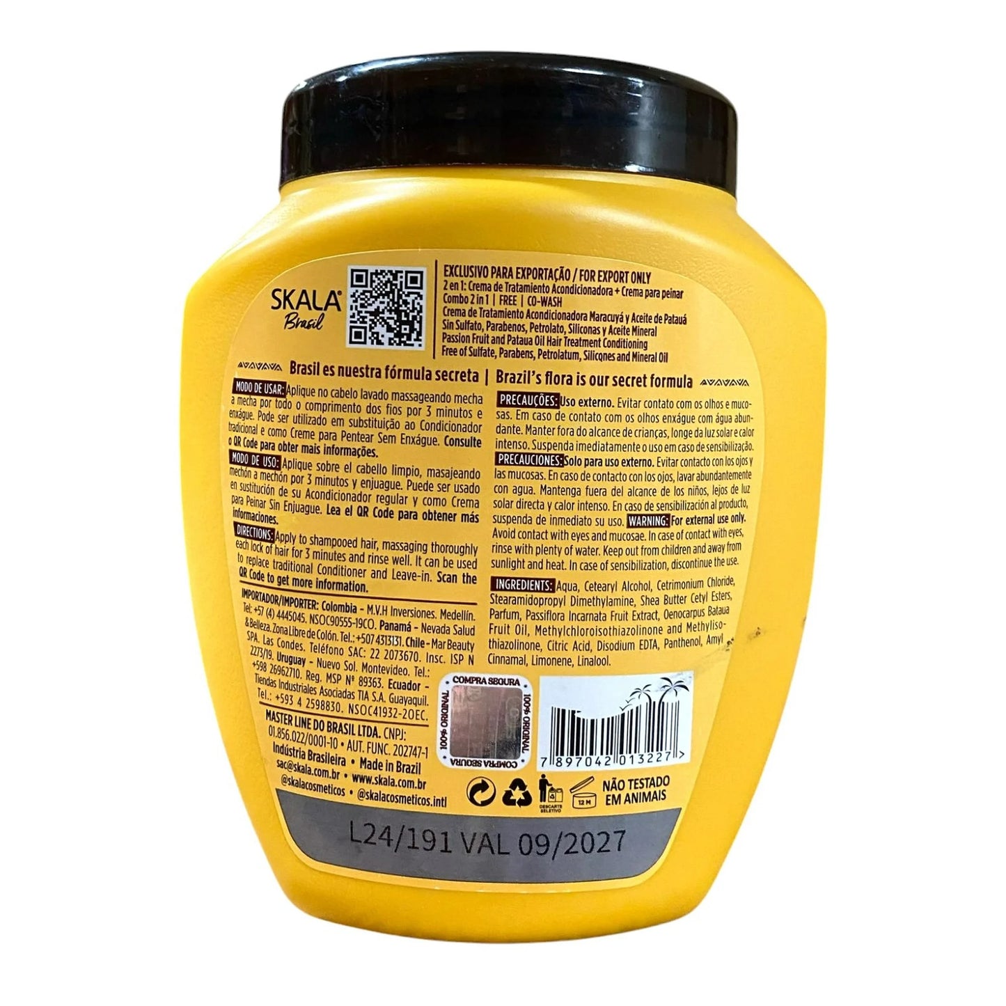 Skala 2in1 Hair Treatment Passion Fruit & Pataua Oil 35.2 oz (1x6) - Walmart.com